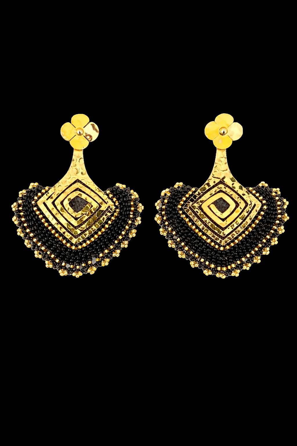 Midnight Luxe Beaded Earrings