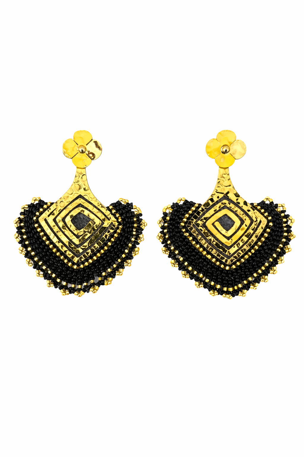 Midnight Luxe Beaded Earrings