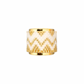 Ivory Luxe Chevron Ring