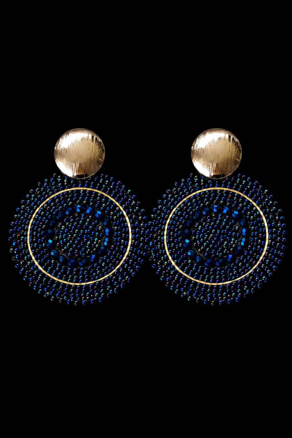 Midnight Halo Statement Earrings