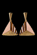 Blush Bronze Triangle Drops