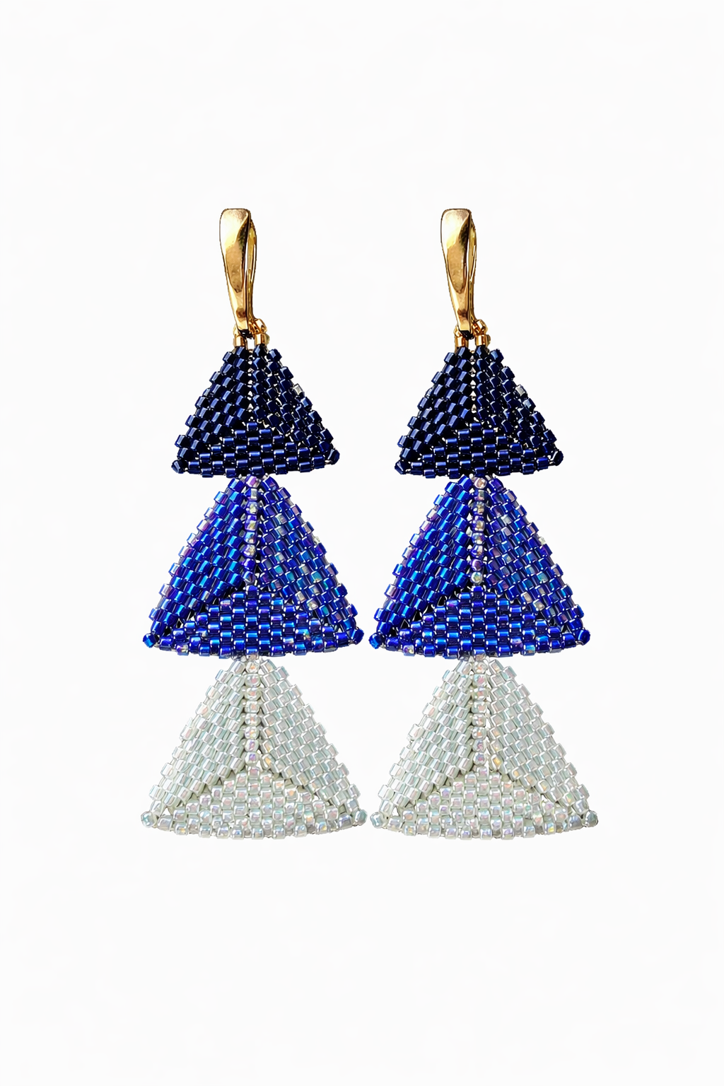 Sapphire Cascade Tiered Earrings